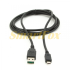 USB кабель Micro, 5pin, 1,8 м, чорний