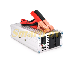 Перетворювач (інвертор) Himastar1000W (DC:500W), 12/220V з апроксимованою синусоїдою, 1 розетка, 1*USB (DC:5V/2.4A), клеми+затискачі