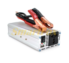 Преобразователь (инвертор) Himastar2000W (DC:800W), 12/220 с аппроксимированной синусоидой, 1 розетка, 1*USB (DC:5V/2.4A), клемы+зажимы