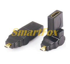 Адаптер (перехідник) microHDMI (тато)-HDMI (мама) 360 °