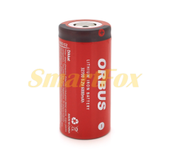 Аккумулятор 32700 LiFEPO4 ORBUS 32700-48G, 6000mAh,3.7V, RED/GREY