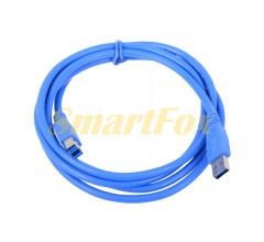 Кабель USB 3.0 AM/BM 1,8 м blue для периферії