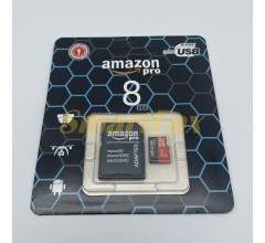 Карта памяти AMAZON PRO 8GB MicroSD class 10 (c адаптером)