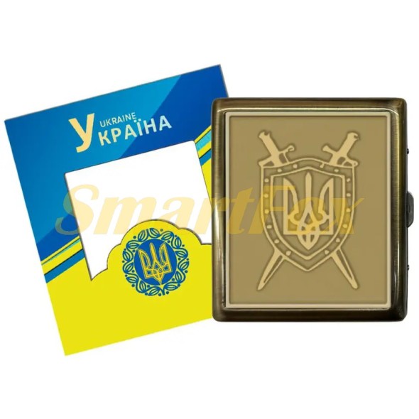 Портсигар на 20 сигарет метал Украина YH-21
