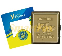 Портсигар на 20 сигарет метал Україна YH-20