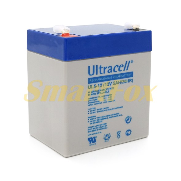 Акумуляторна батарея Ultracell UL5-12 AGM 12V 5 Ah (90 x 70 x 101)