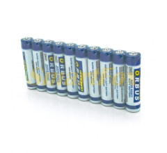 Батарейка сольова Orbus Zinc Carbon 1.5V AAA/LR03, 10 штук в упаковці, ціна за упаковку