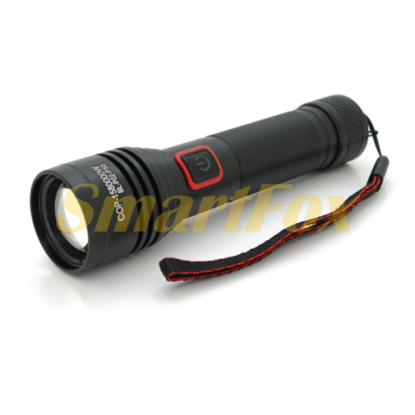 Ліхтарик ручний Bailong BL-P02-P50, 3 режими, алюміній, акум 18650, USB кабель