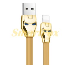 USB кабель HOCO U14 Steel man, 1.2м, 2.4A,  Lightning