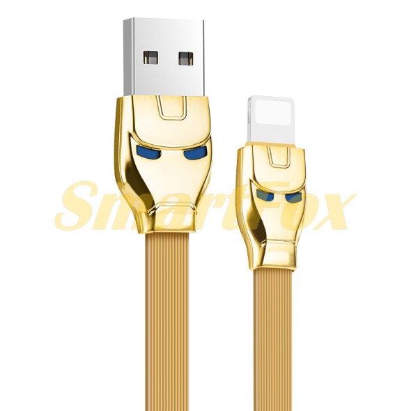 USB кабель HOCO U14 Steel man 1.2м 2.4A Lightning