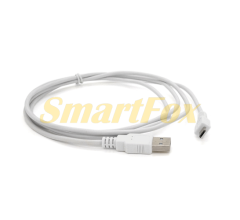 USB кабель (AM / Miсro 5 pin) 1,5 м, білий (без упаковки)