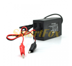 Зарядное устройство для аккумулятора 12V/1,5A с индикатором, (110*59*40)