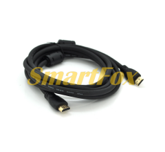 Кабель видео HDMI/HDMI Premium PL-HD347 19+1, Ultra HD 4Kx2K, 2160P, 1.5m, v2,0, OD-6.0mm, с фильтром, круглый Black