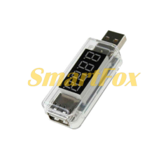 USB тестер Charger Doctor напруги (3-7.5V) та струму (0-2.5A) White