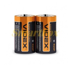 Батарейка VIDEX 1.5V D R20P (цена за 1шт, продажа упаковкой 2шт)