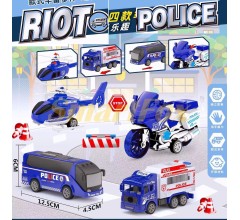 Набір машинок Riot Police 600-15 (продаж по 12шт, ціна за одиницю)