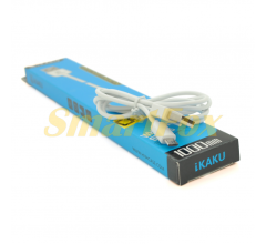USB кабель iKAKU XUANFENG Micro, White, длина 1м, 2,1А