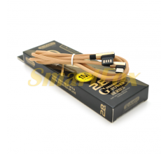 USB кабель iKAKU KSC-028 JINDIAN Type-C, Gold, довжина 1м, 2.4A