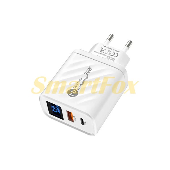 СЗУ USB PD  Quick Charger 20W QC3.0 DS