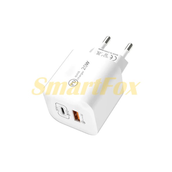 СЗУ USB PD Quick Charger 20W QC3.0