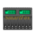 Зарядное устройство для аккумуляторов PUJIMAX, 8 слотов, LED инд., поддерживает Li-ion, Ni-MH и Ni-Cd AA (R6), ААA (R03), AAAA, С (R14), 1,2V 2000mA