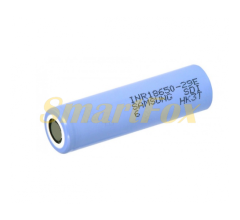 Акумулятор Li-Ion 18650 Samsung INR18650-29E (SDI-6), 2900mAh, 8.25A, 4.2/3.65/2.5V, BLUE, 2 шт в упаковці, ціна за 1 шт