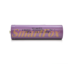 Аккумулятор 18650 WMP-3000 Li-Ion Tip Top, 1000mAh, 3.7V, Purple