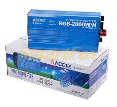 Преобразователь (инвертор) Raggie 12V RGSС-2000W чистый синус + встроенное ЗУ