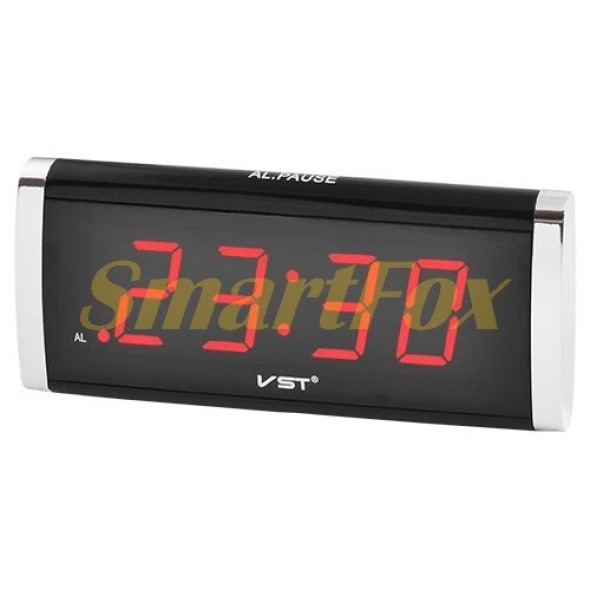 Часы настольные VST-730-1 с красной подсветкой